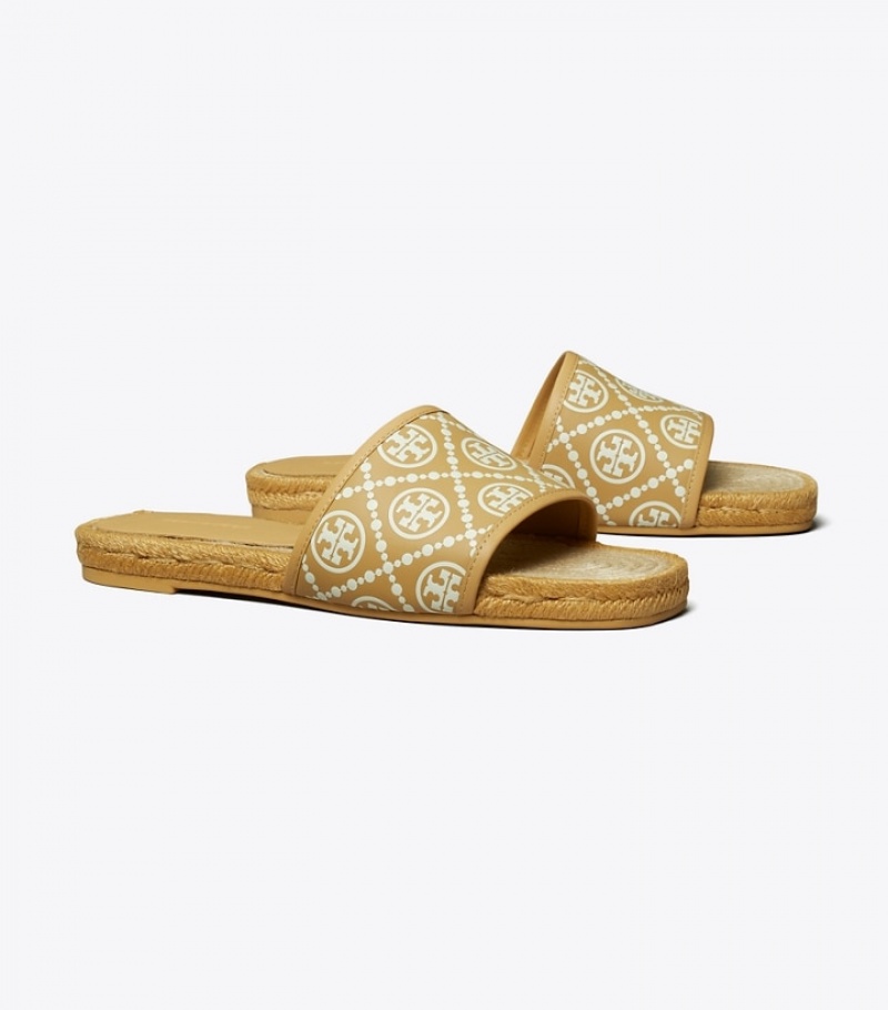 Women\'s Tory Burch T Monogram Espadrille Slide | QJHEDM-314