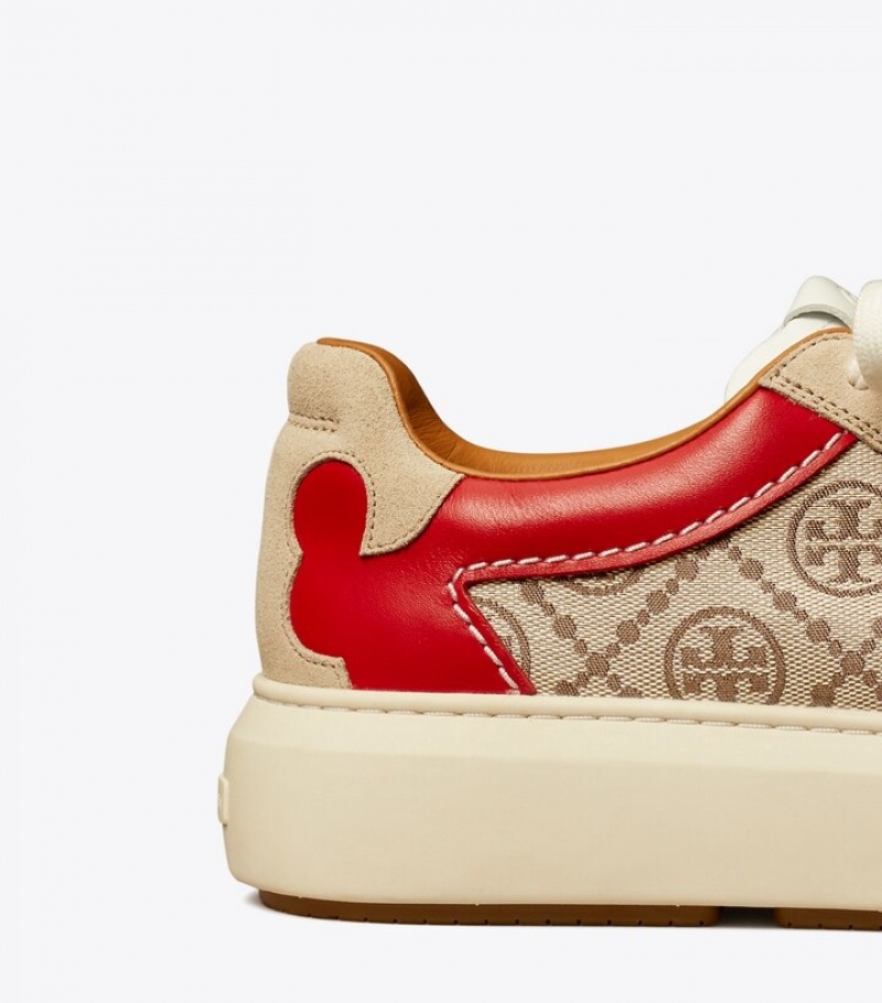 Women's Tory Burch T Monogram Ladybug Sneakers | WHKFDR-194