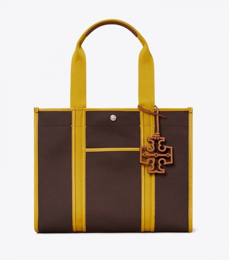 Women's Tory Burch Twill Tote Bags | VMLKNB-058